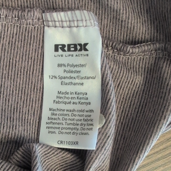 NWT RBX Pink/Gray Stripe Athletic Active Performance Hoodie 2X -814R - Picture 10 of 10